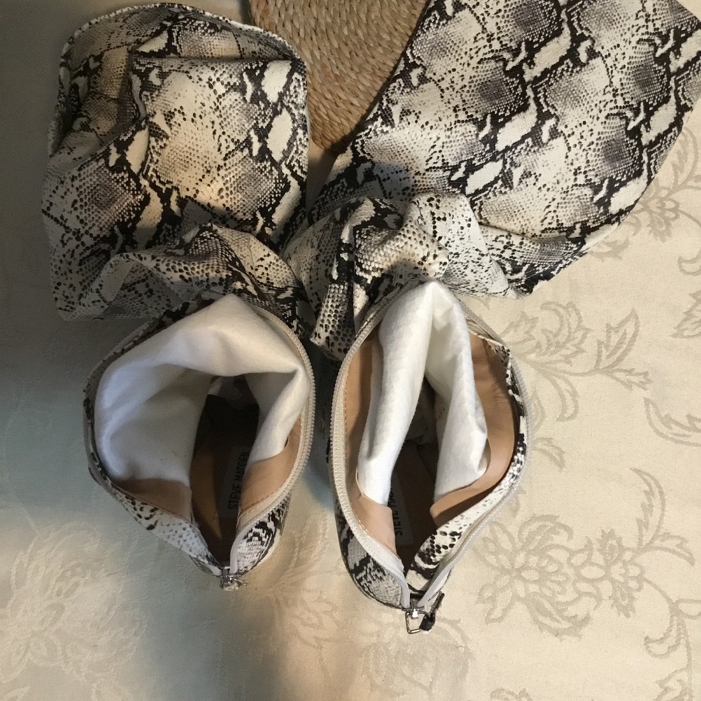 Steve Madden Snakeskin Over-the-Knee Boots - Picture 9 of 13